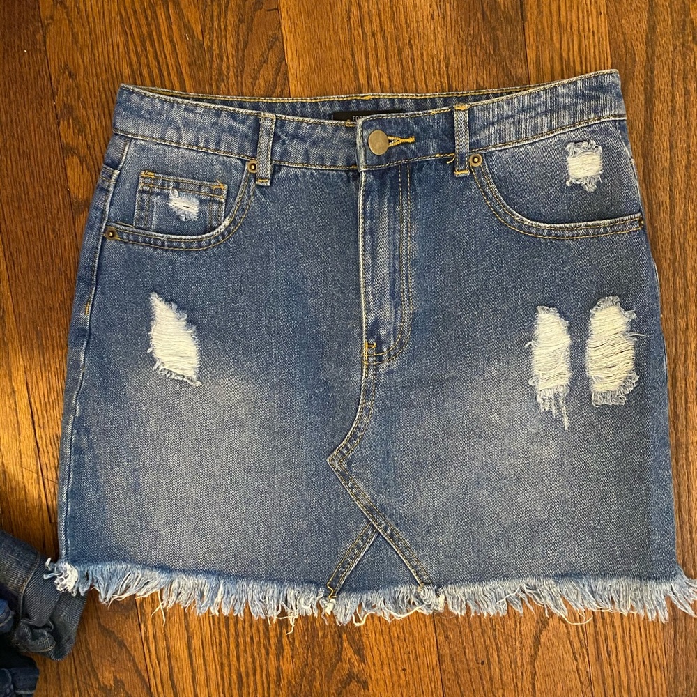Denim Mini Skirt